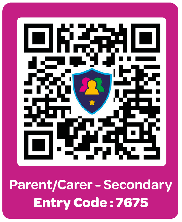 QR code for secondary parent or carer