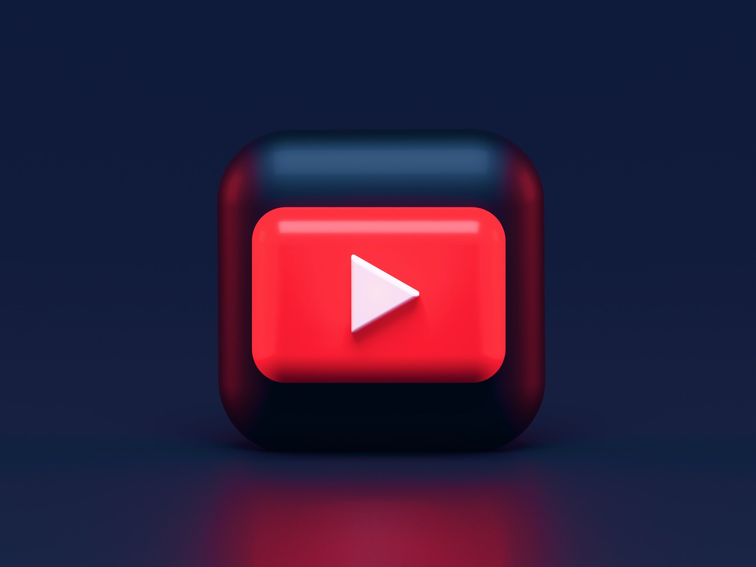 3D YouTube logo