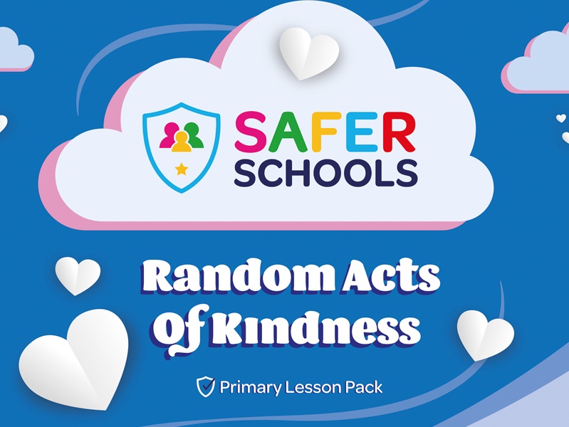 Home screenshot of the 'random acts of kindness' resource